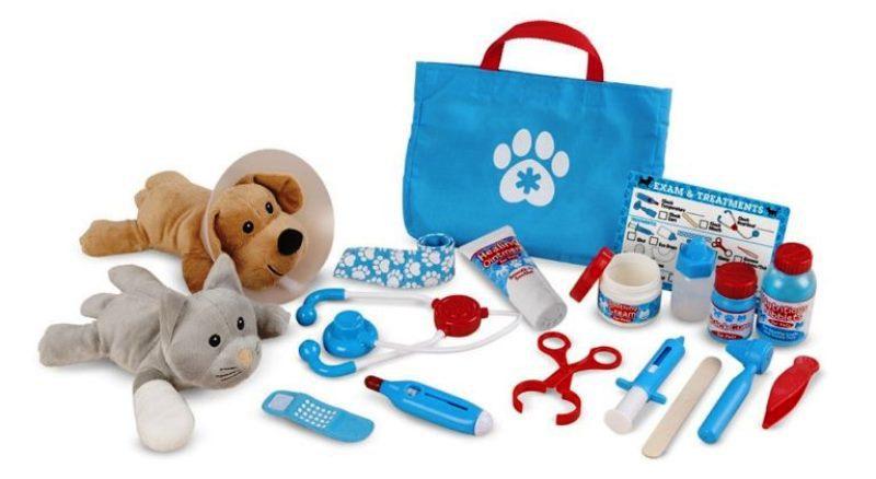 Juego de veterinarios para Mascotas Mellisa y Doug