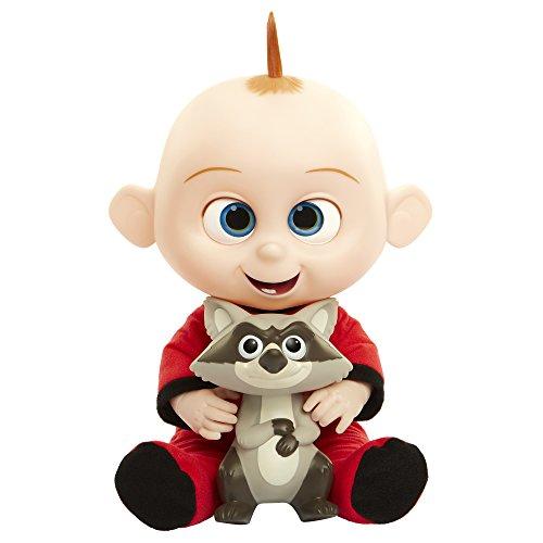 The Incredibles 2 Jack-Jack Plush-Figure Features Lights & Sounds and Comes with Raccoon Toy
