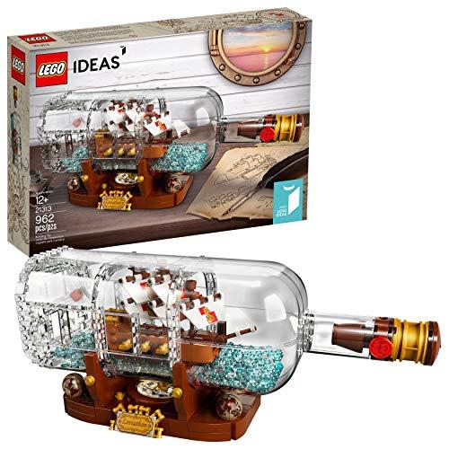 LEGO Ideas Ship in a Bottle 21313 Building Kit (962 Piece)