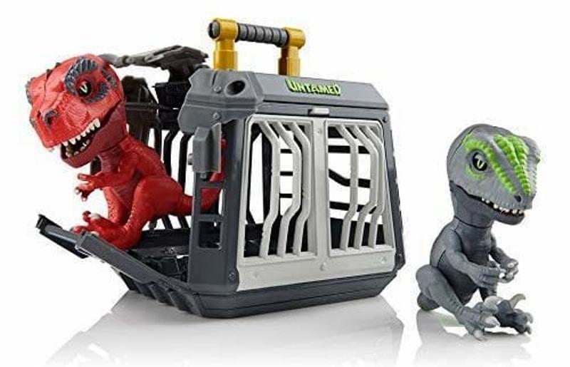 Divertidos dinosaurios con jaulas