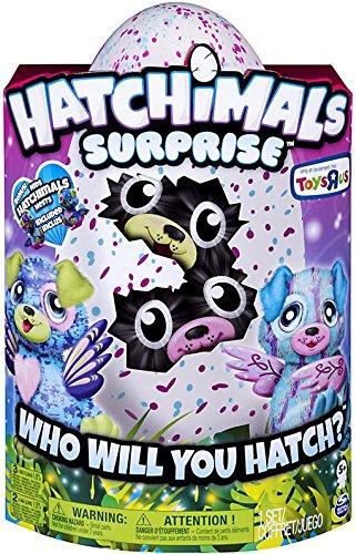 Hatchimals Surprise – Puppadee – Hatching Egg with Surprise Twin Interactive Hatchimal Creatures and Nest Accessory by Spin Master, Available Exclusively at Toy R Us
