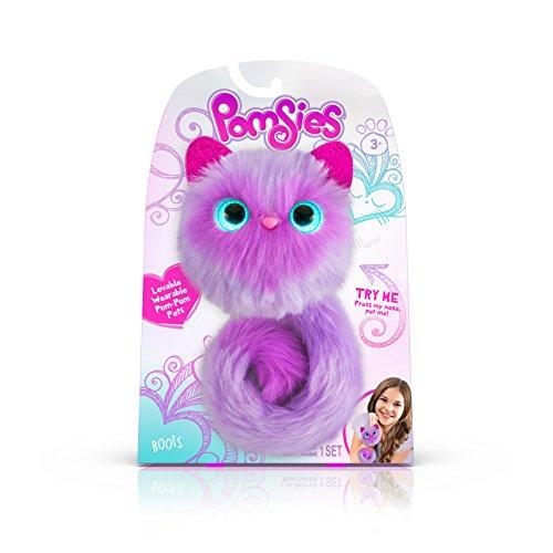 Pomsies Boots Plush Interactive Toys, Purple