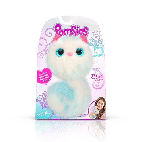Pomsies Snowball Plush Interactive Toys, White