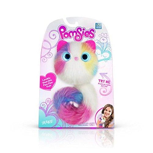 Pomsies Sherbert Plush Interactive Toys, White/Pink/Blue/Purple/Yellow One Size