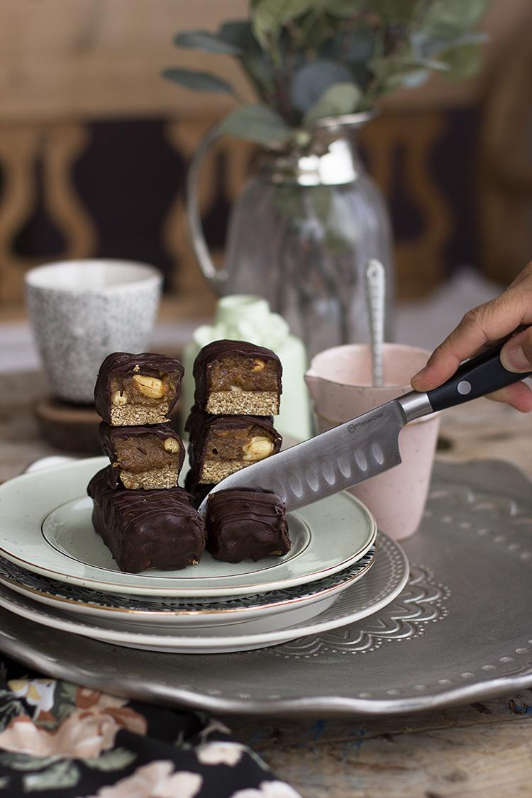 Chocolatinas Snickers Saludables en solo 10 minutos