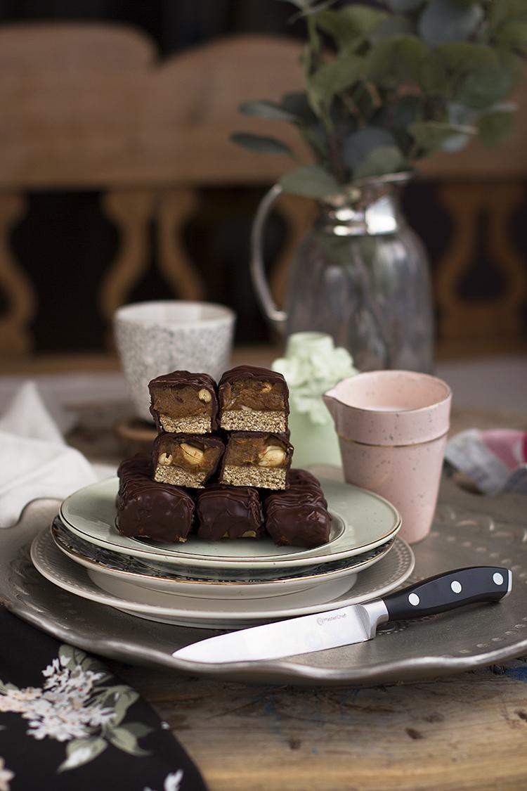 Chocolatinas Snickers Saludables en solo 10 minutos