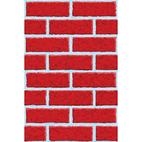 Deck the Walls Red Brick Room Roll