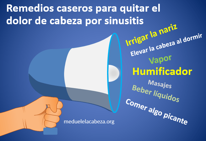 remedios caseros para quitar el dolor de cabeza por sinusitis