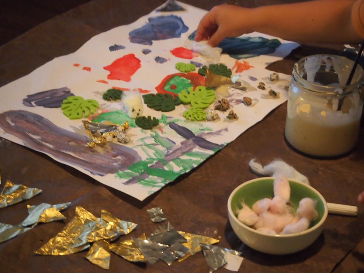 Proceso y materiales del collage