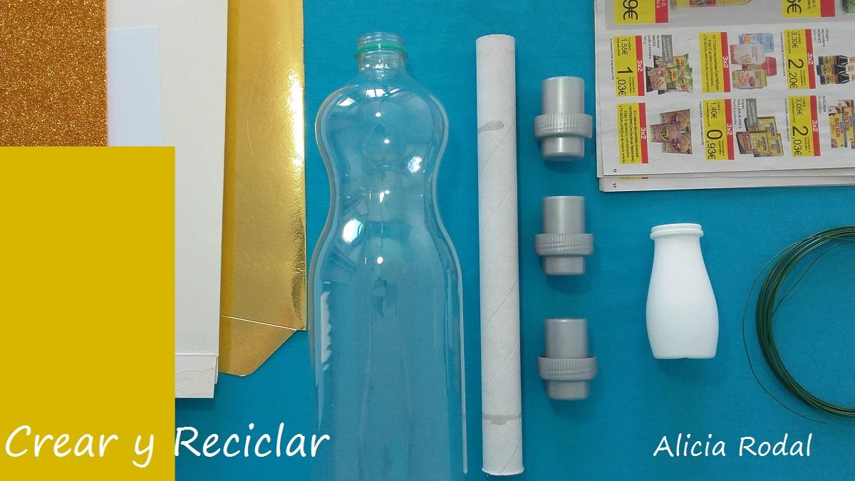Lumiere DIY con reciclaje La Bella y La Bestia