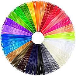 Anpro 28 Colores 3D Filamento ABS para Pluma, 1.75mm 20 Pie Longitudes de 560 Pies Lineales …