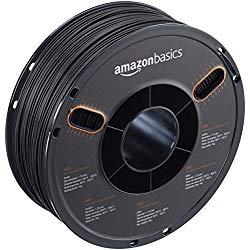 AmazonBasics – Filamento de ABS para impresora 3D, 1,75 mm, Negro, bobina de 1 kg