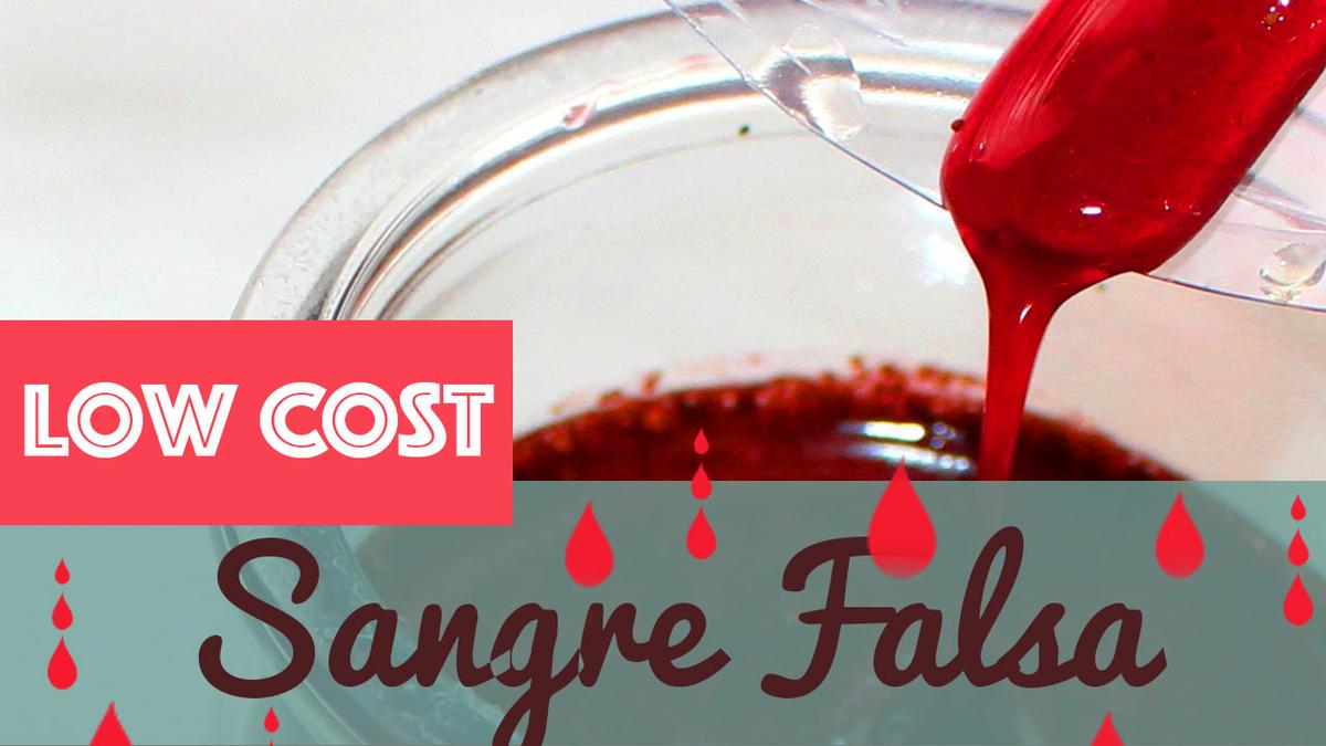 sangre falsa halloween