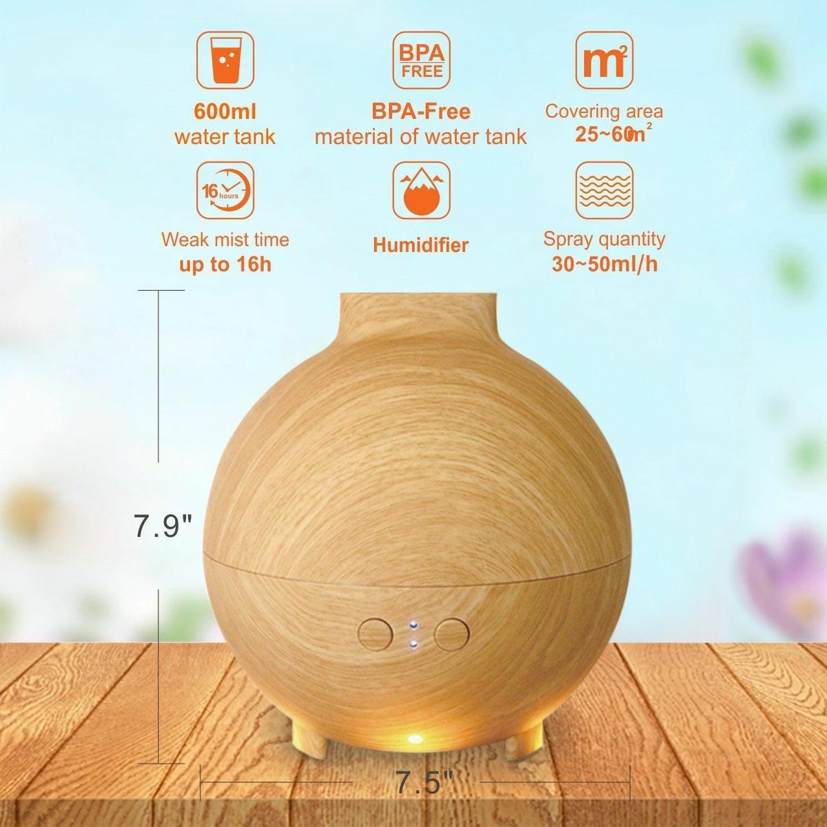 Comprar difusor aceites esenciales Aromacare