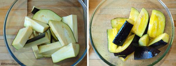 Berenjena asada con ajo negro paso 1