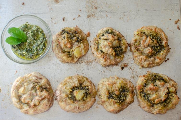 Croquetas de Papas rellenas con Pesto