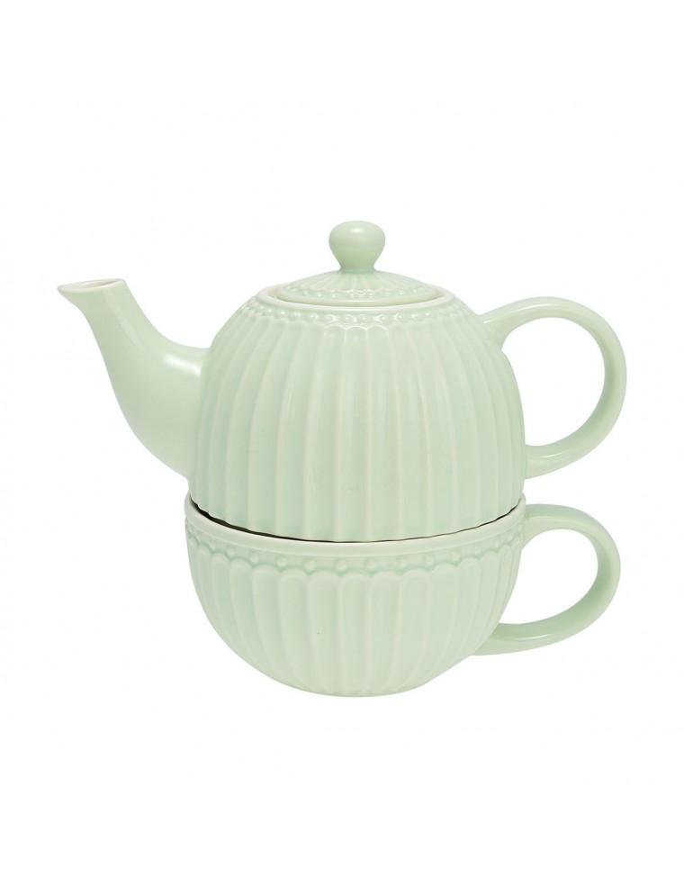 JUEGO DE TETERA Y TAZA ALICE PALE GREEN GREEN GATE