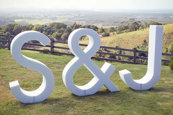 letras de corcho para boda