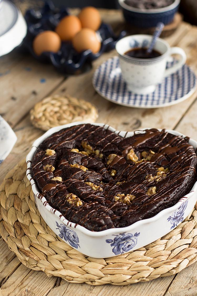 Brownie de Alubias Negras en solo 7 minutos Saludable