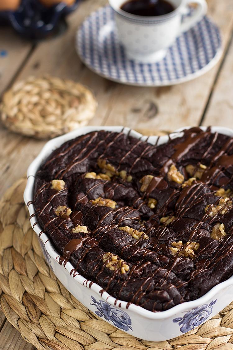 Brownie de Alubias Negras en solo 7 minutos Saludable