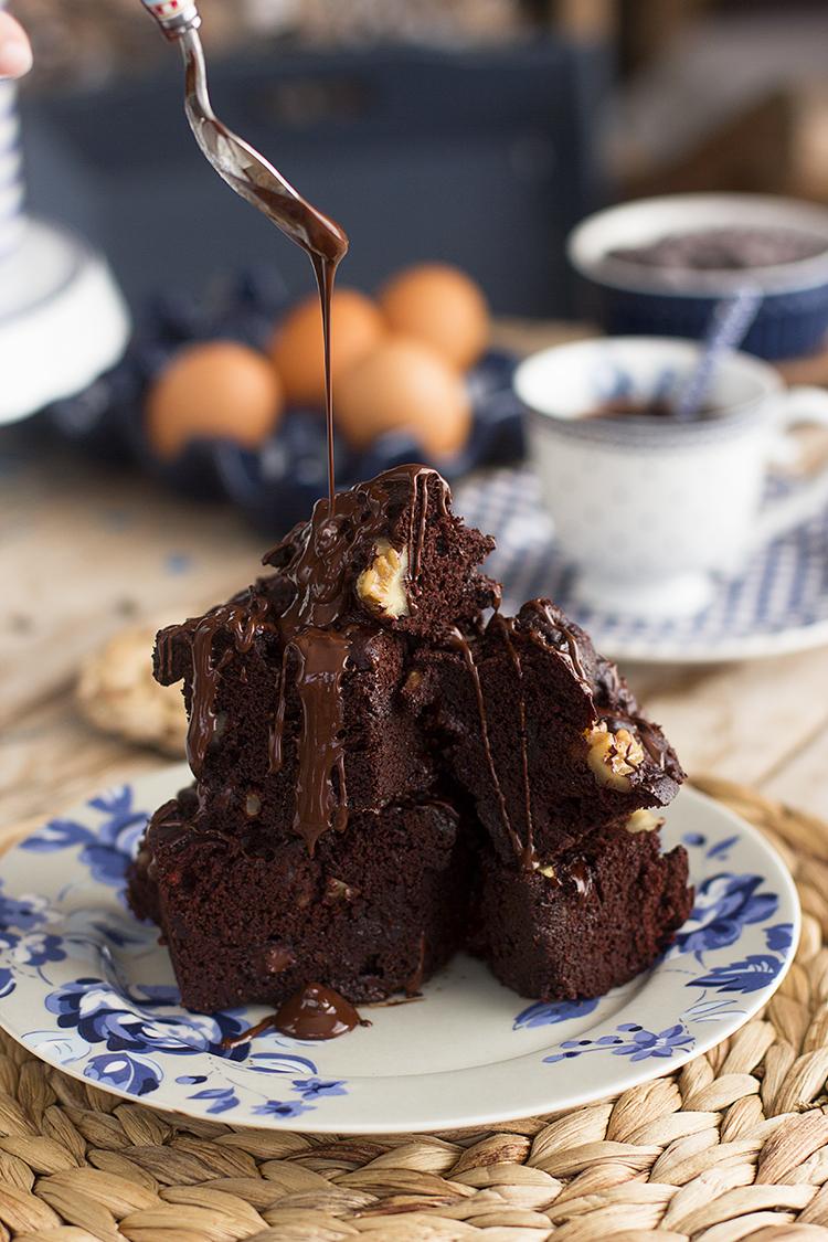 Brownie de Alubias Negras en solo 7 minutos Saludable