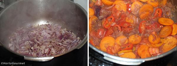 Pasta con ternera guisada paso 3