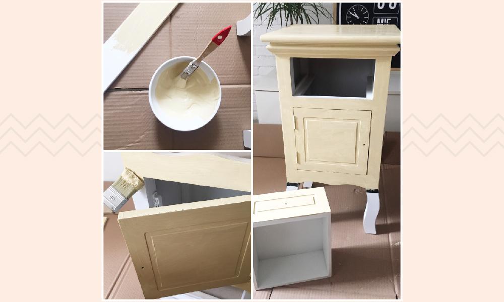 Paso 2 Pintamos DIY Conforama @laalegriademicasa