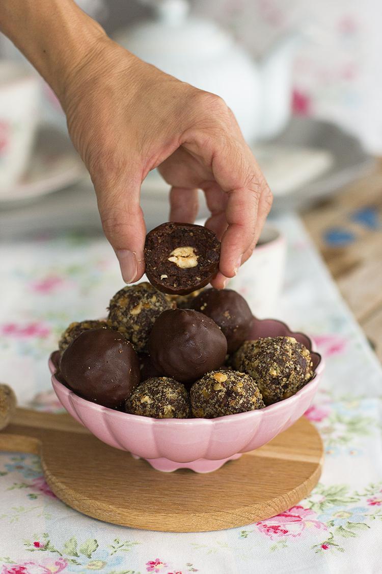 Ferrero Rocher saludable con solo 4 ingredientes super fácil