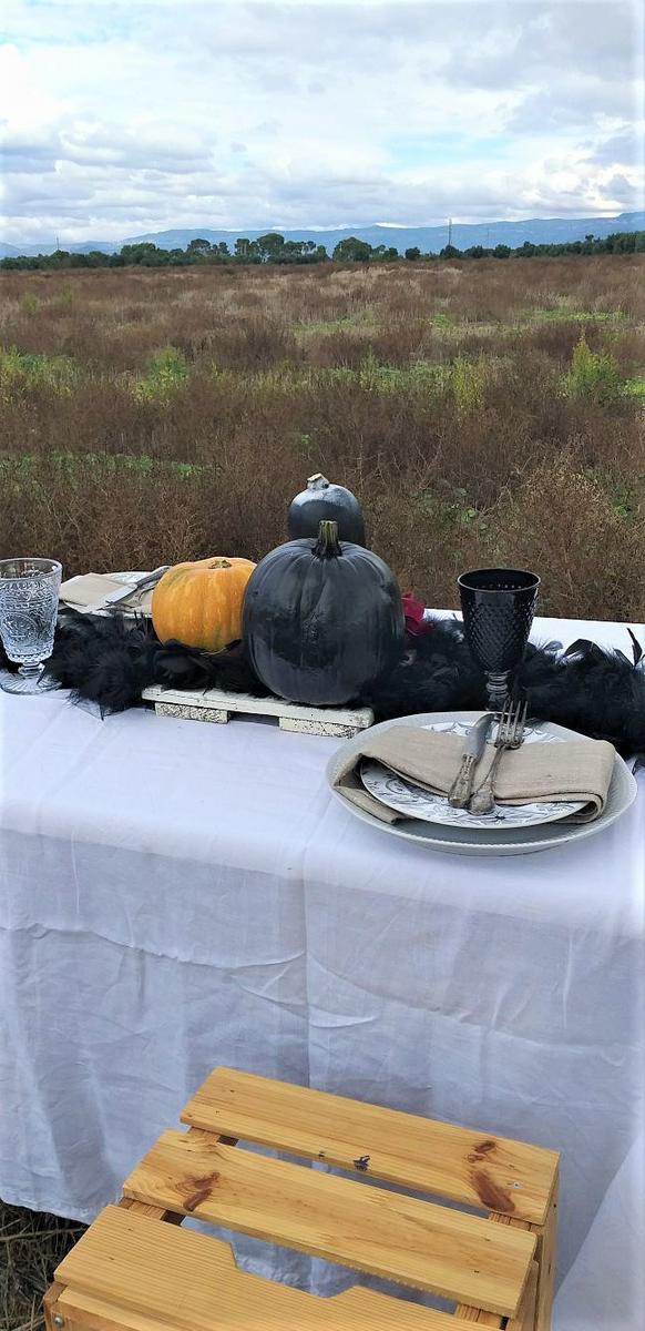 como-decorar-la-mesa-con-calabazas