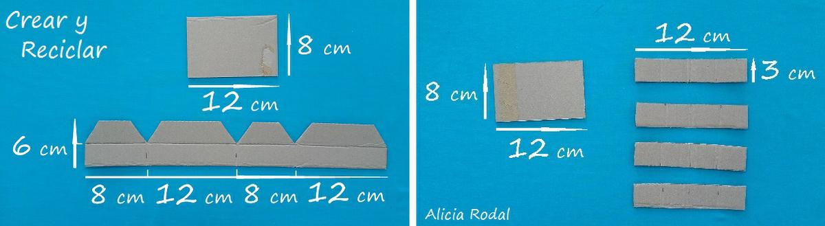 Medidas para hacer Ding Dong de La Bella y La Bestia con reciclaje