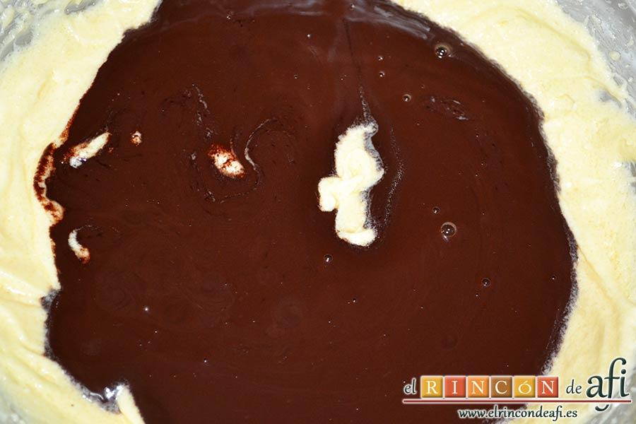 Pastel del diablo, añadir el cacao