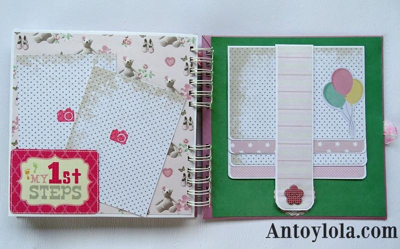 Álbum de bebé encuadernado con espiral