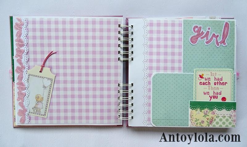 Álbum de bebé encuadernado con espiral