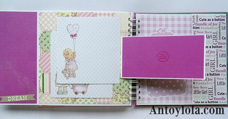 Álbum de bebé encuadernado con espiral