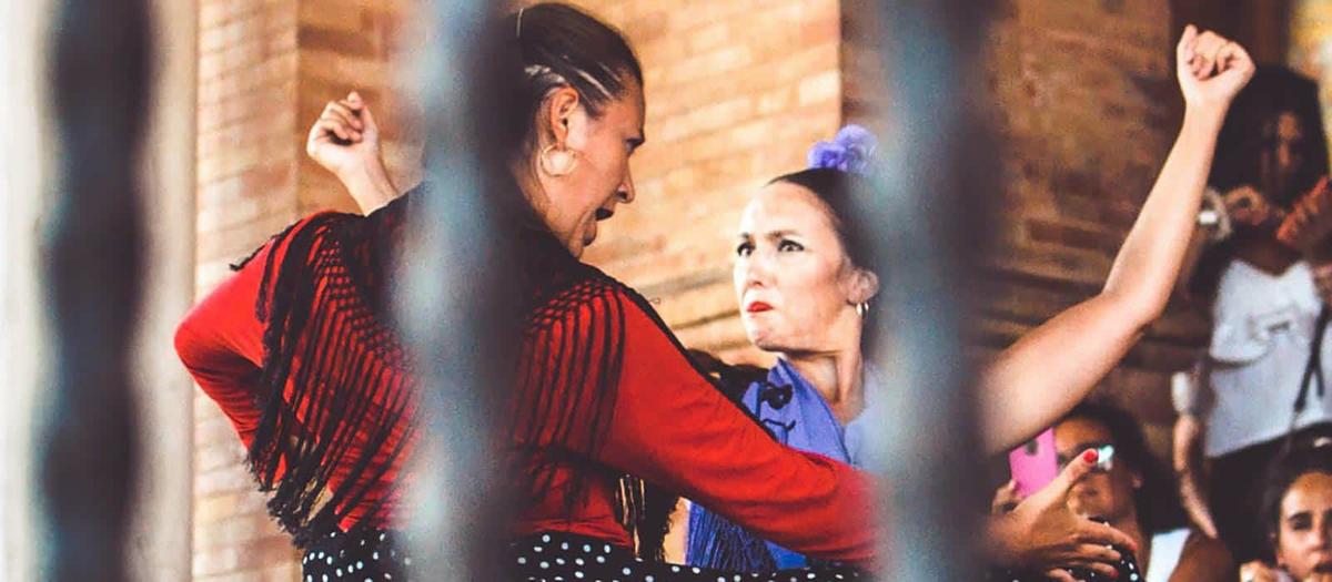 bailaoras de flamenco en fiesta