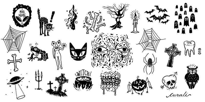 placa de estampación Curali 019 Evil Plate