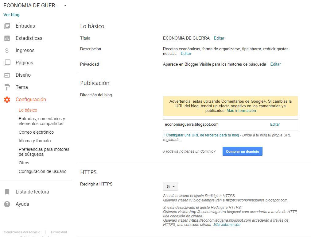 Blogger-Redirigir a HTTPS