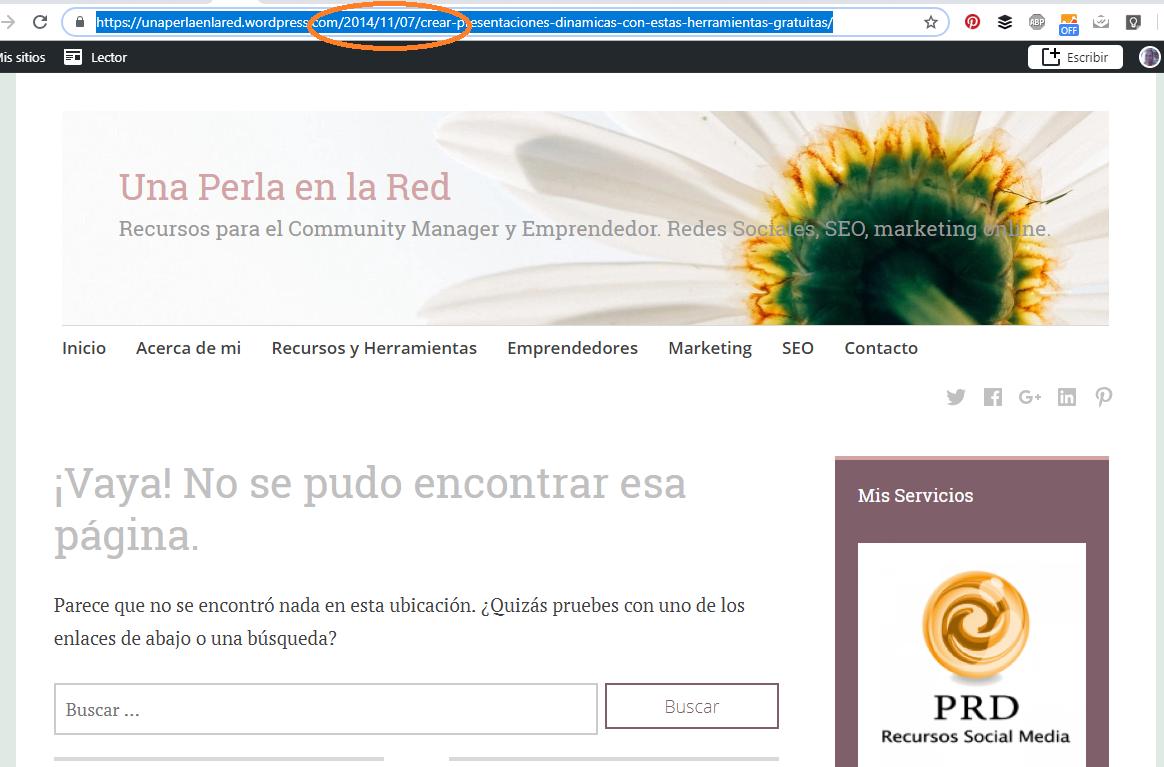 chequeando errores de url