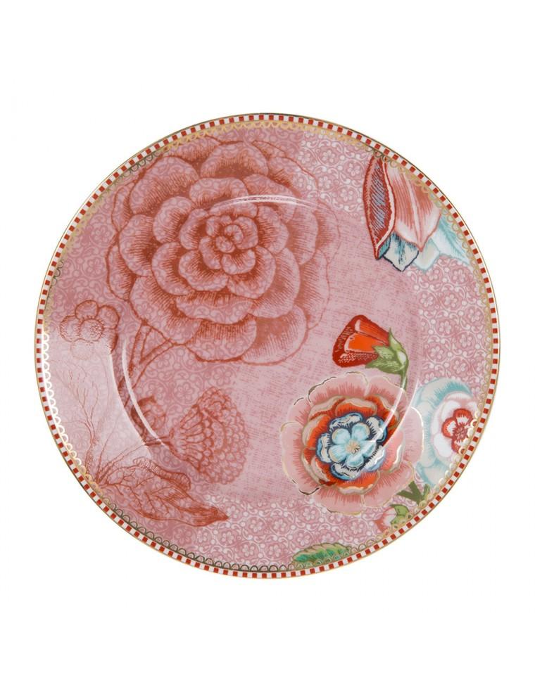PLATO DE POSTRE DE CERÁMICA 17 CM SPRING TO LIFE ROSA PIP STUDIO