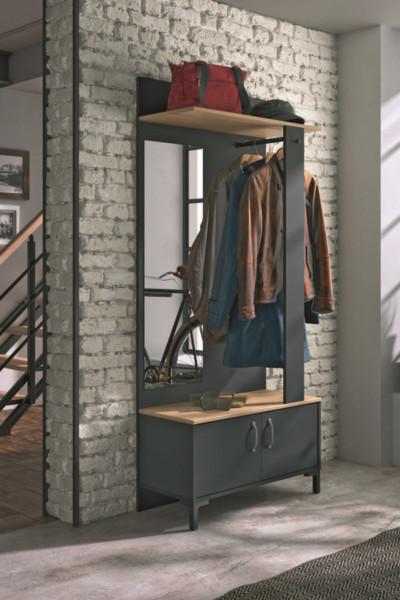 Mueble recibidor con espejo MANCHESTER de Conforama