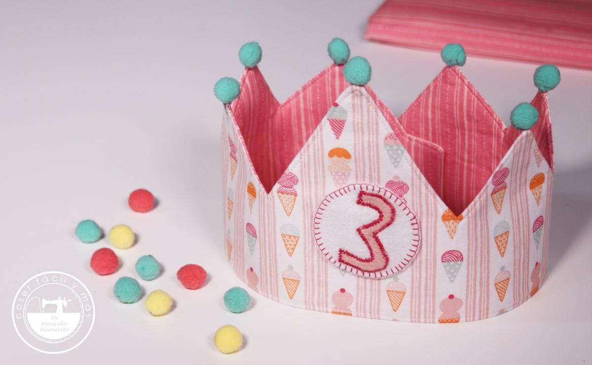 corona de cumpleaños fácil menudo numerito patrones gratis