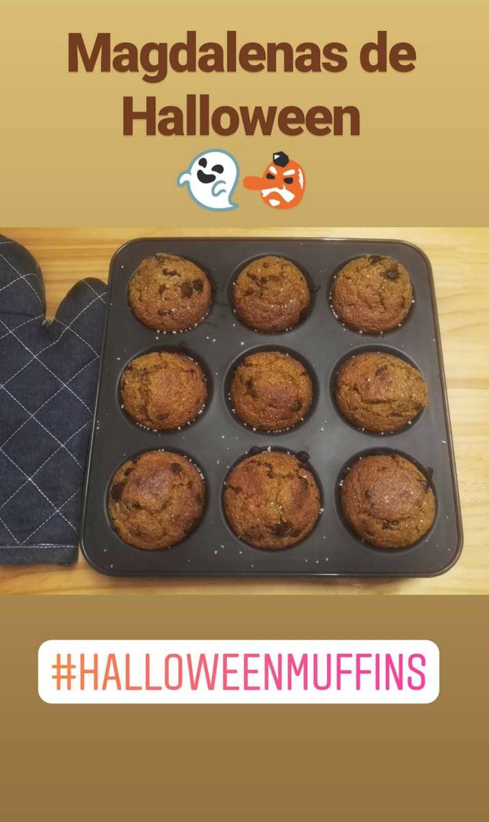 magadalenas de calabaza halloween