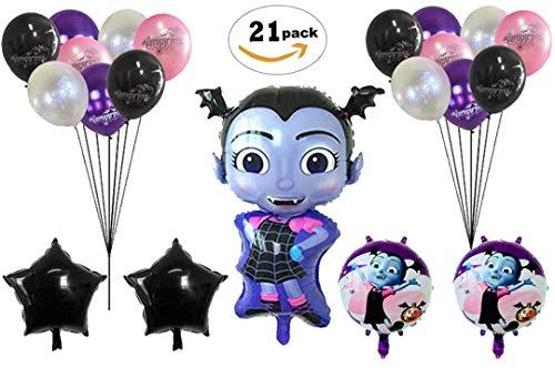 Vampirina Balloons Birthday Party Supplies [21 Balloons and 2 String ] | Halloween Party Supply Decorations | Perfect Birthday Decoration