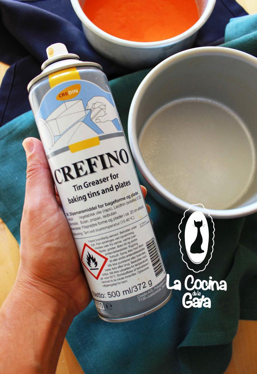 Engrasamos los moldes