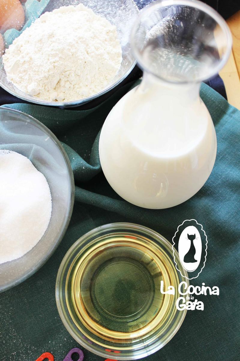 Leche fresca y aceite de Girasol