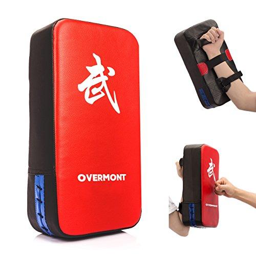 Overmont Pao de Cuero PU Saco de Boxeo Almohadilla de Choque Cojín Kick para boxeo taekwondo karate judo Jiu-jitsu brasileño UFC MMA K1 entrenamiento Boxing Tailandés Jeet Kune Do 40cm*20cm*10cm