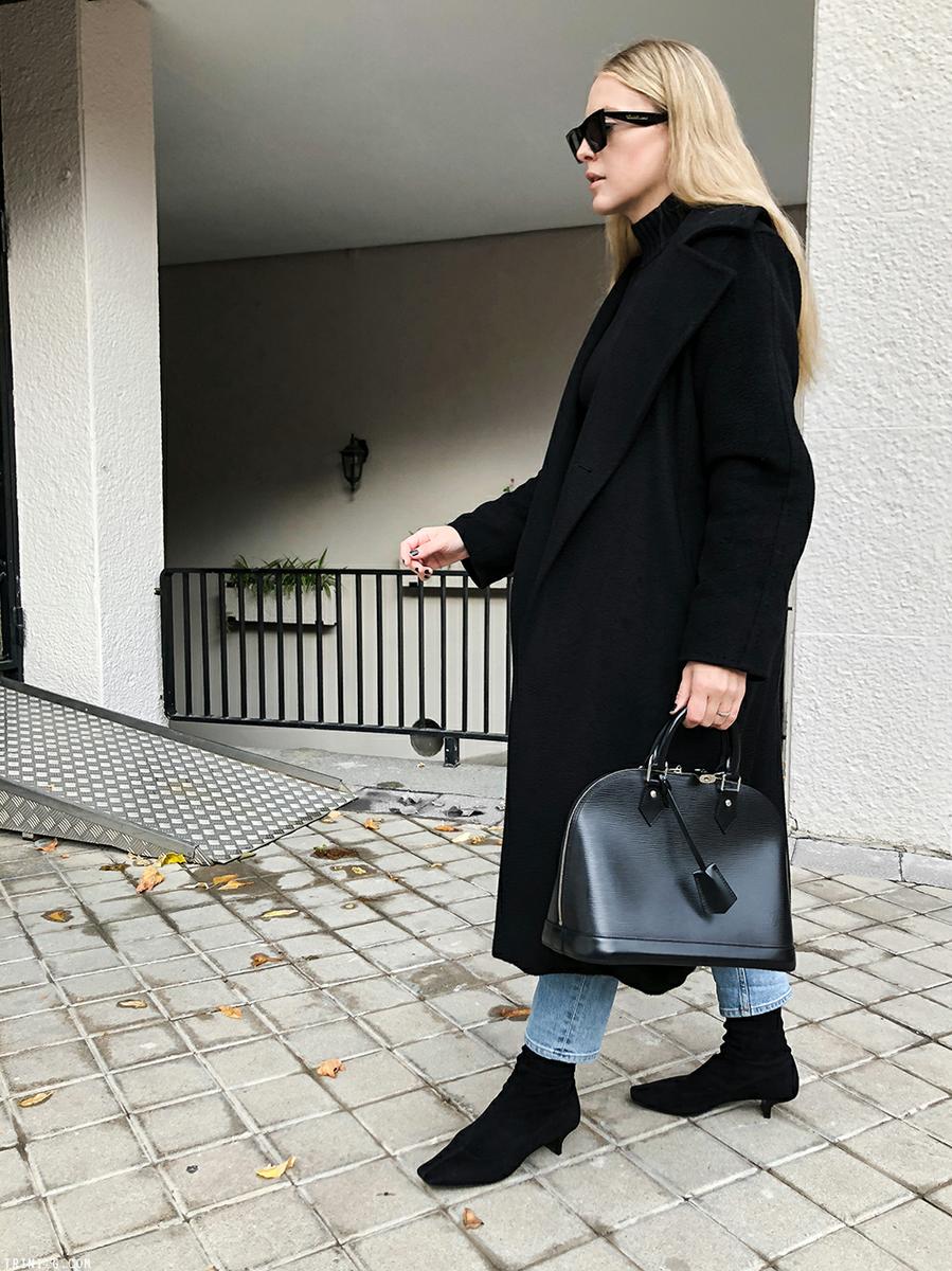Trini | Max Mara Manuela coat Acne Studios jeans Stella McCartney boots