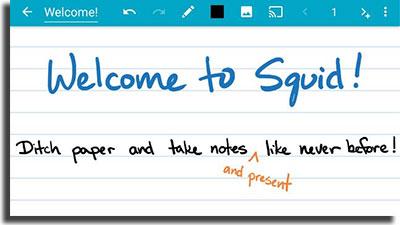 aplicaciones para hacer anotaciones Squid