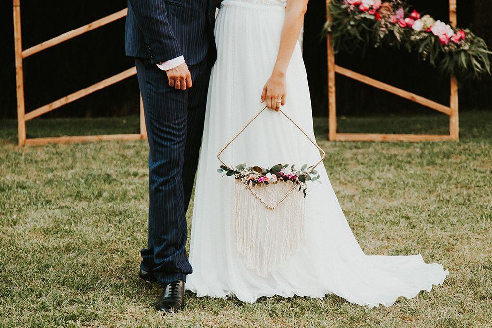 ramo novia con macrame