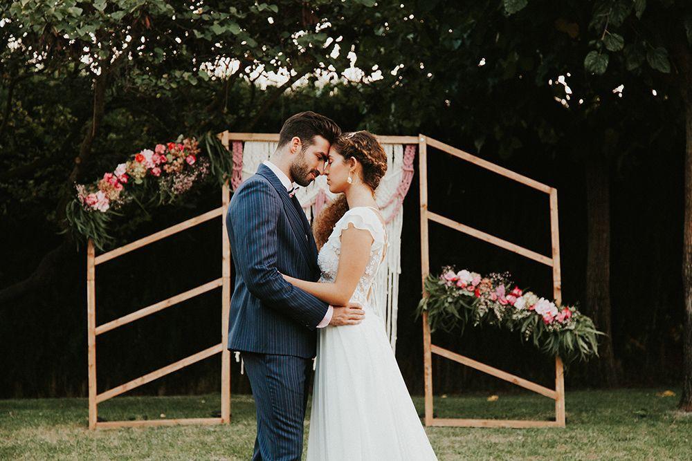 Ceremonia boda con macrame